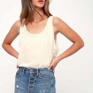 Free People White Body Suit